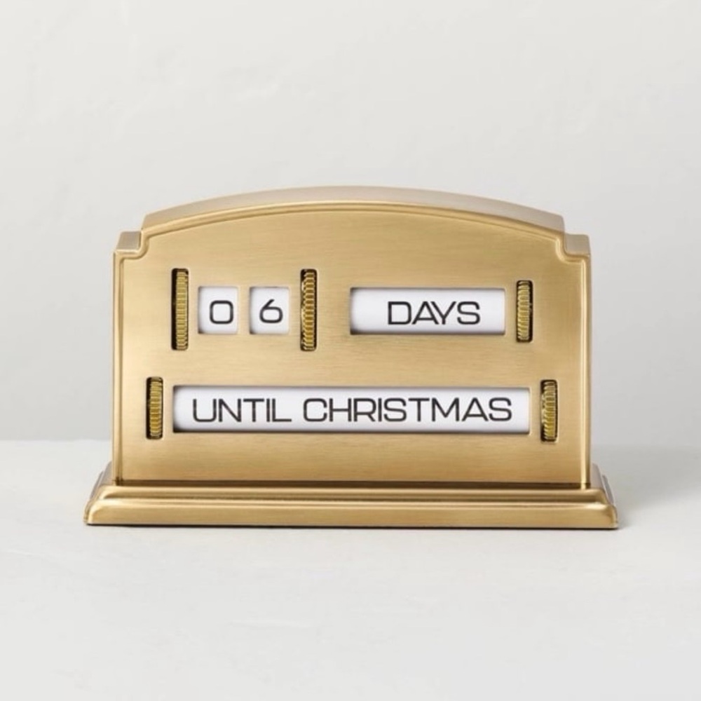 Brass Perpetual Advent Calendar Days Until Christmas - Hearth & Hand